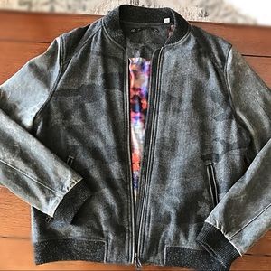 Robert Graham men’s XL Marko suede bomber jacket